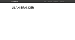Desktop Screenshot of lilahbrander.com
